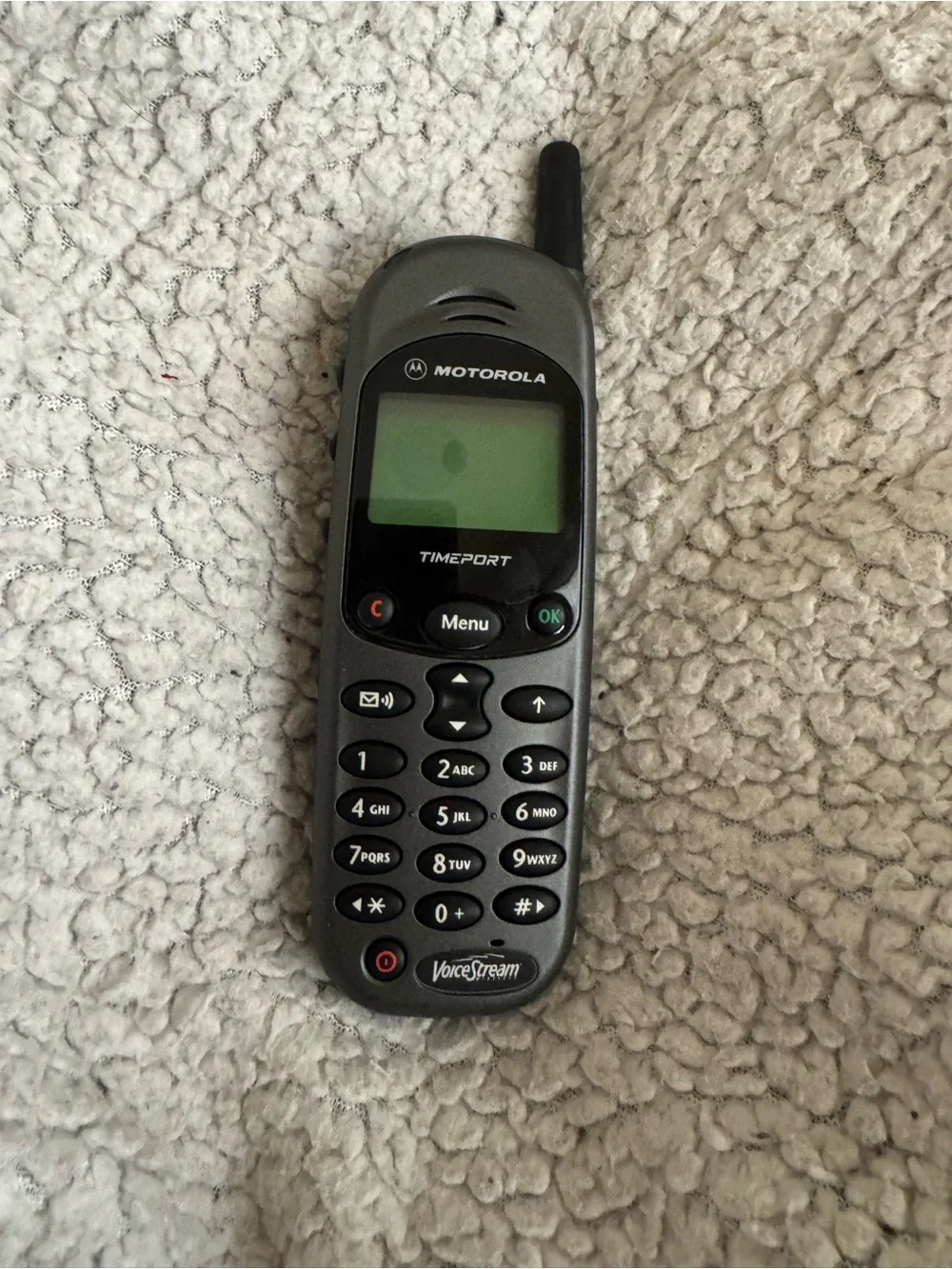 Motorola Timeport Mobile Phone in Black and Green